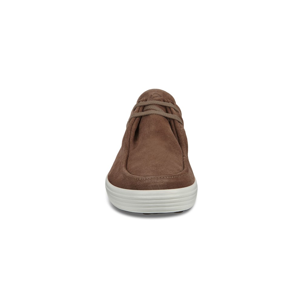 ECCO Mens Moccasins Brown - Soft 7 - VZA-837451